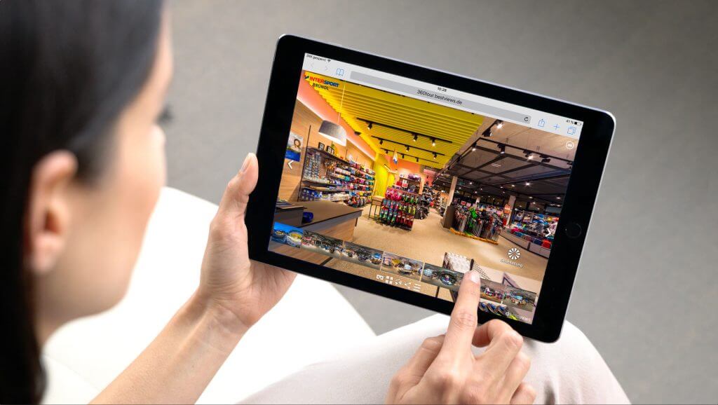 360 Grad Shop Sport Bruendl 360 Grad Shop intuitiv am Ipad erleben.