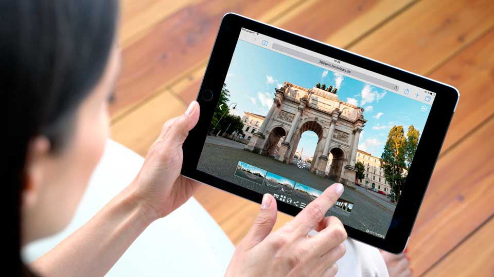 Virtueller München Panorama Stadtrundgang Virtueller München Panorama Stadtrundgang auf dem iPad