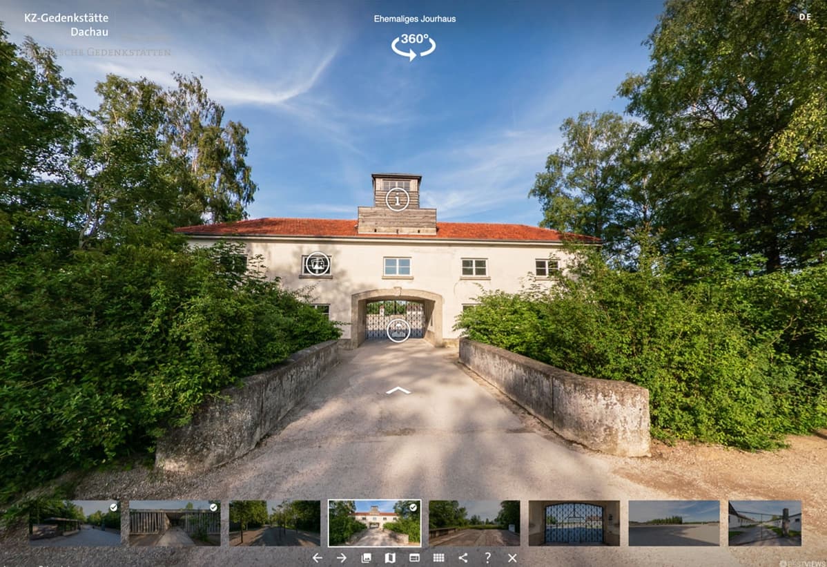 Bestviews virtueller Rundgang KZ-Dachau Virtuelle 360° Tour durch das KZ-Dachau
