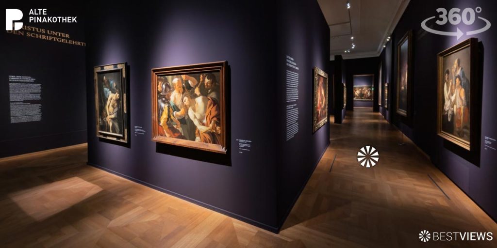 Bestviews360-Grad-Rundgang-Pinakothek-Caravaggio virtueller 360 Grad Ausstellungsrundgang Caravaggio in der Alten Pinakothek