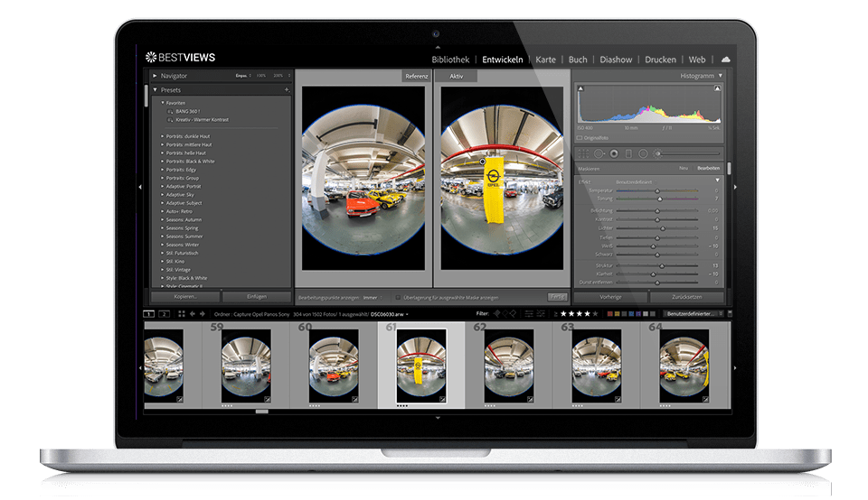 BESTVIEWS Postproduktion Individuelle 360° Postproduktion ermöglicht beste Qualität für die Fotos