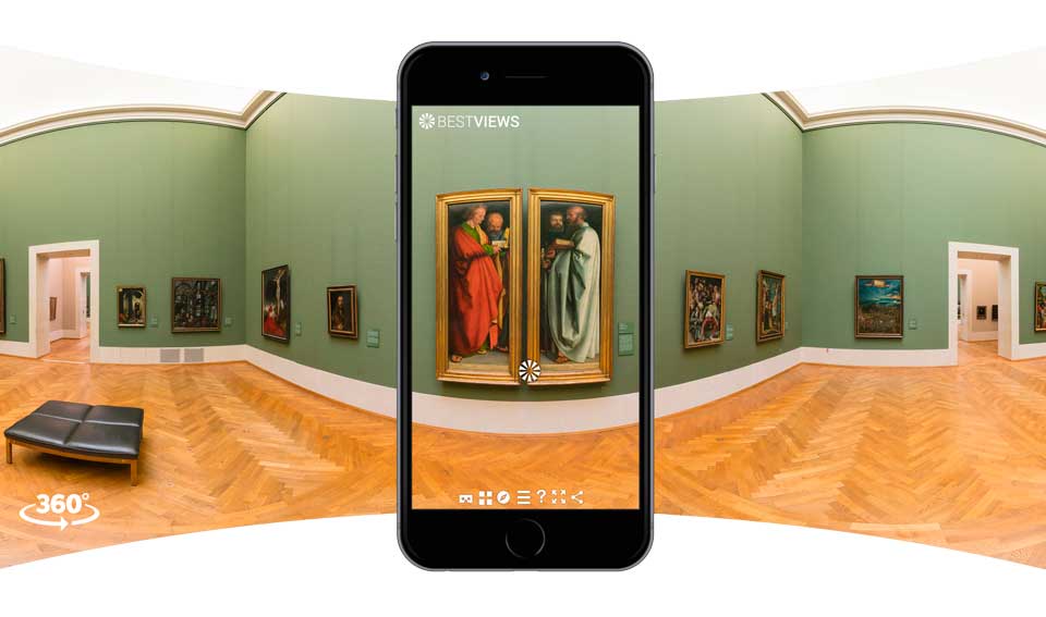 iphone-360-Grad-3D-Panorama-Pinakothek-Dürer-2-960x567 Im 3D Rundgang Meisterwerke in der alten Pinakothek München erleben