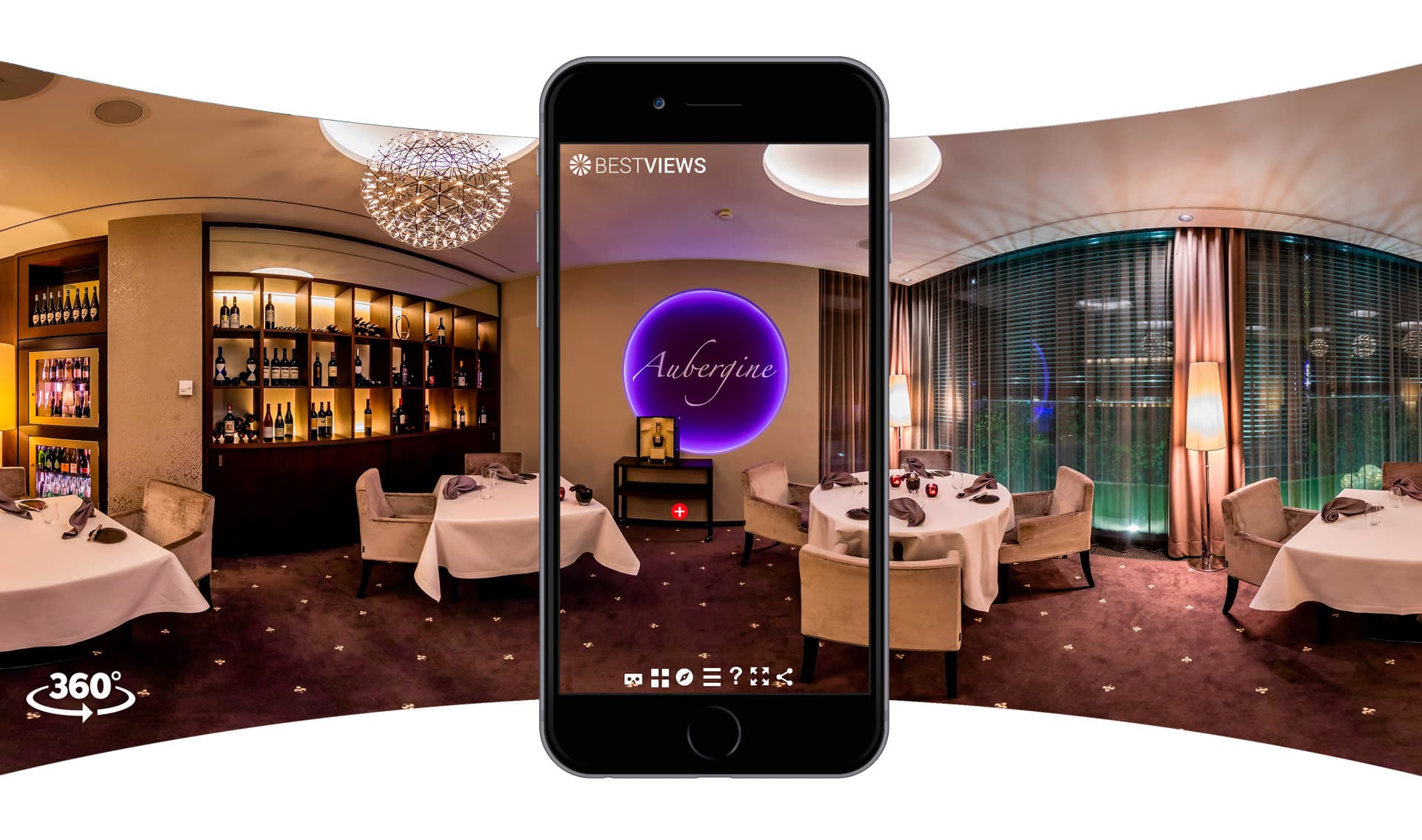 BESTVIEWS 360° Tour Restaurant virtuell 360° Restaurant mit dem Smartphone erleben